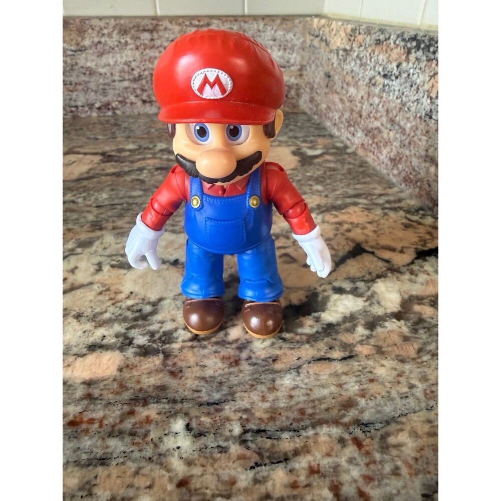 2015 Jakks Nintendo Super Mario Bros  5" Mario Action Figure Toy Great Condition